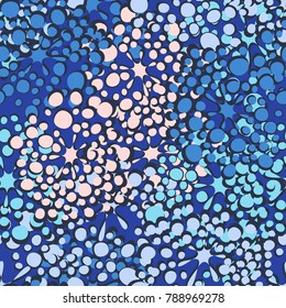 Seamless pattern of blots and spots. Fashionable camouflage for urban, tourist, fishing and hunting clothes. Background for design and texture for 3d models.