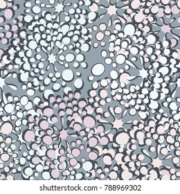 Seamless pattern of blots and spots. Fashionable camouflage for urban, tourist, fishing and hunting clothes. Background for design and texture for 3d models.