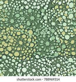 Seamless pattern of blots and spots. Fashionable camouflage for urban, tourist, fishing and hunting clothes. Background for design and texture for 3d models.