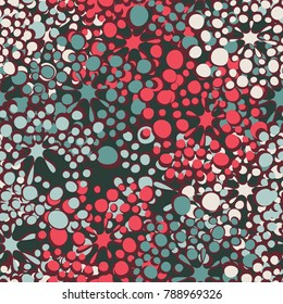 Seamless pattern of blots and spots. Fashionable camouflage for urban, tourist, fishing and hunting clothes. Background for design and texture for 3d models.