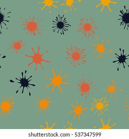 Seamless pattern of blots. Summer camouflage.