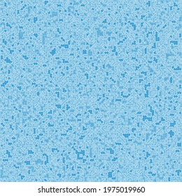 Seamless pattern. Blue abstract texture evoking technological associations. Editable.