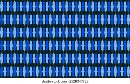 seamless pattern with blue block, Seamless diamond stat geometric pattern, Background blue, patter, two tone diamond horizontal strip repeat seamless on black bg, replete image design for fabric print