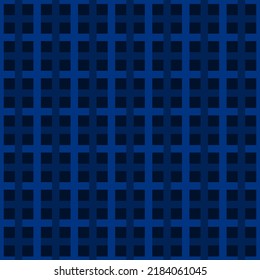 Seamless pattern of blue checkers for textile, gift wrapper, backdrop, or wallpaper