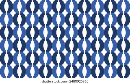 seamless pattern with blue circles, Circle pattern of Blue and dark blue, repeat, replete pattern, endless pattern design for fabric printing, checkerboard blocks ring, vertical, column