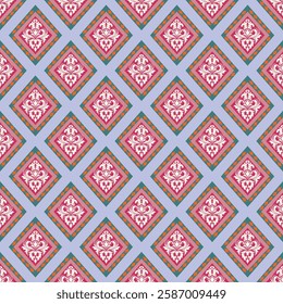 Seamless pattern blue colorful purple 