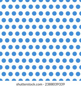 Seamless pattern with blue dots