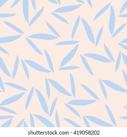 Seamless pattern with blue elongated shape elements, connecting each other and forming a letter Z. On sandy background.