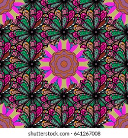 Seamless pattern with blue flowers. Floral watercolor seamless background. Vector textile print for bed linen, jacket, package design, fabric and fashion concepts.
