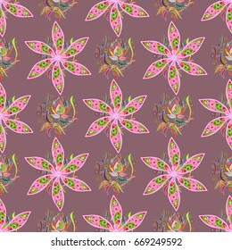 Seamless pattern with blue flowers. Floral watercolor seamless background. Vector textile print for bed linen, jacket, package design, fabric and fashion concepts.