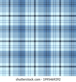 Patrón inmaculado en tonos azules y grises para machacar, tela, textil, ropa, mantel y otras cosas. Imagen vectorial. 
