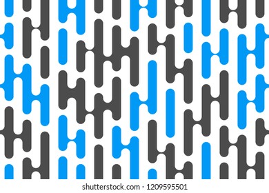 Seamless pattern with blue and grey vertical round lines