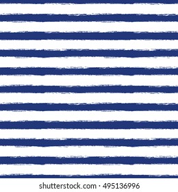 Seamless pattern with blue grunge stripes. Vector illustration