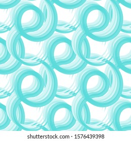 Seamless pattern with blue intertwined lines. Vector illustration