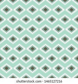 Seamless pattern with blue kilim