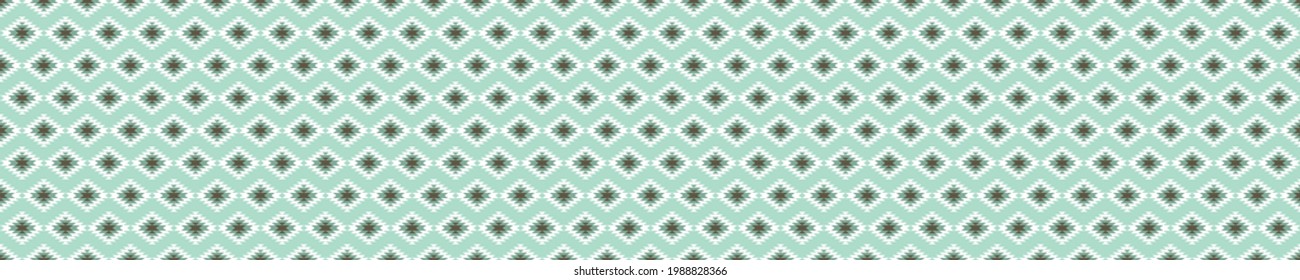 Seamless pattern with blue kilim