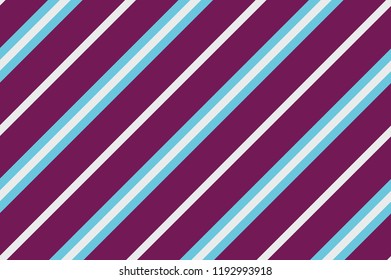 Seamless pattern. Blue and maroon stripes. Striped diagonal pattern for printing on fabric, paper, wrapping, scrapbooking, websites Background with slanted lines Vector illustration