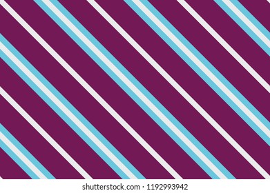 Seamless pattern. Blue and maroon stripes. Striped diagonal pattern for printing on fabric, paper, wrapping, scrapbooking, websites Background with slanted lines Vector illustration
