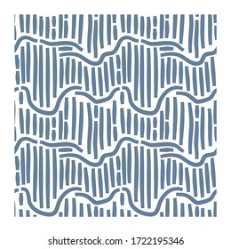 Seamless pattern with blue noise linear waves.