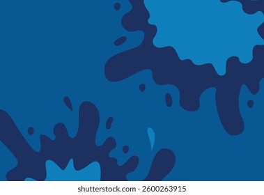 Seamless pattern with blue paint splashes. Abstract background.