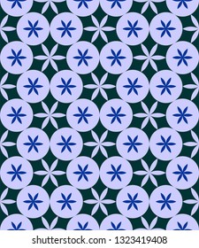 seamless pattern Blue petal abstract texture vector polygonal concept.fashion or clothes motif.abstract geometric.ornate hexagon background.