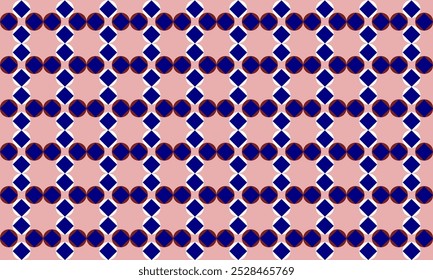 seamless pattern with blue pink dot diamond and flowers star repeat style replete image design for fabric printing