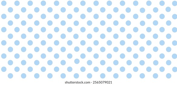 Seamless pattern with blue polka dot background