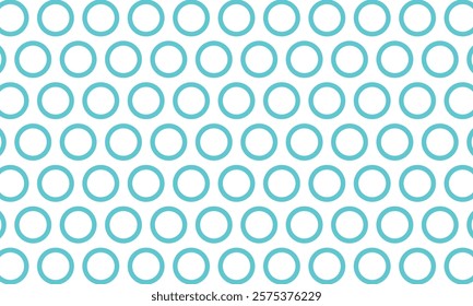 Seamless pattern of blue polka dots with transparent background