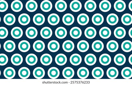 Seamless pattern of blue polka dots with transparent background