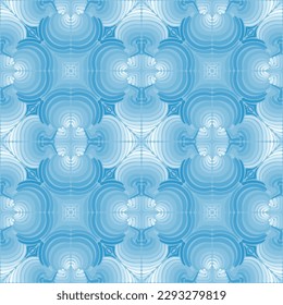 Seamless pattern. Blue shades. Designer material.