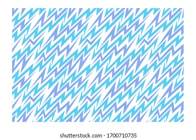 Seamless pattern with blue sharp lightning waves.