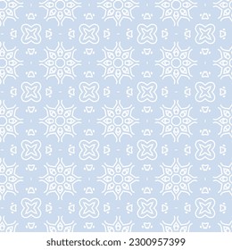 Seamless pattern with blue sky color. Vector illustration.