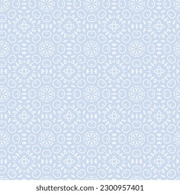 Seamless pattern with blue sky color. Vector illustration.