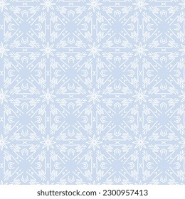 Seamless pattern with blue sky color. Vector illustration.