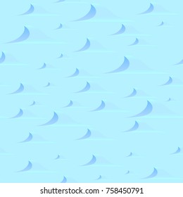 seamless pattern of blue snow drifts