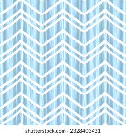 Seamless pattern with blue soft chevron 