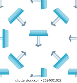 Seamless pattern of blue springboards, ideal for backgrounds, textiles, and designs related to swimming pools, diving, and water sports