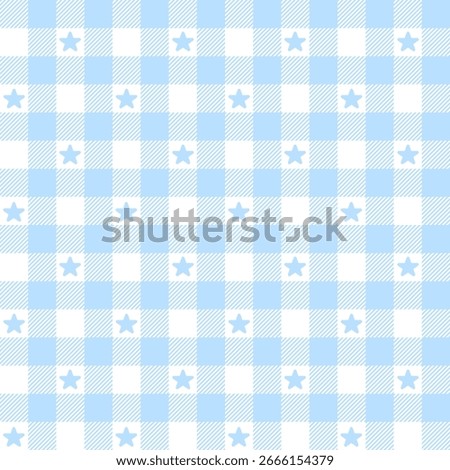 seamless pattern with blue square and stars, fabric pattern, gift wrapping paper, notebook cover, phone case pattern 