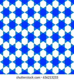 Seamless pattern with blue stars. Vector/