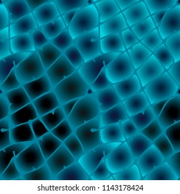 Seamless pattern in blue and turquoise tones. Abstract water background. Modern texture with gradient