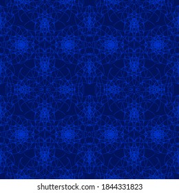 Seamless pattern, blue vector background, christmas decorations vector, packaging design vector