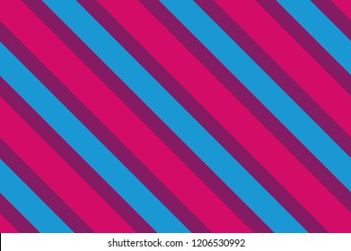 Seamless pattern. Blue and violet stripes. Striped diagonal pattern For printing on fabric, paper, wrapping, scrapbooking, websites, banners Background with slanted lines Vector illustration