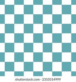 Nahtloses Muster mit blauem und weißem Schachbrett