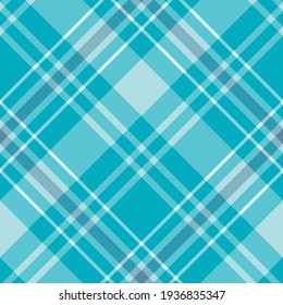 Seamless pattern in blue and white colors for plaid, fabric, textile, clothes, tablecloth and other things. Vector image. 2