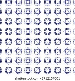 Seamless pattern in blue and white design