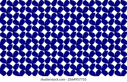 seamless pattern with blue and white flower abstract dot, in circle arrange  repeat seamless design for fabric print or wallpaper or backdrop, t-shirt paint screen, up and down