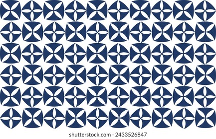 patrón sin fisuras con flores azules y blancas, flor azul claro en bloque de fondo azul ilustración diseño de fondo de imagen para impresión de tela, cerámica impresión de estilo japonés