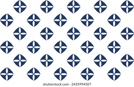 patrón sin fisuras con flores azules y blancas, flor azul claro en bloque de fondo azul ilustración diseño de fondo de imagen para impresión de tela, cerámica impresión de estilo japonés, tablero de ajedrez
