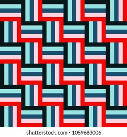 seamless pattern blue white red