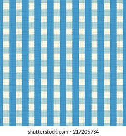 seamless pattern blue and white tablecloth. vector